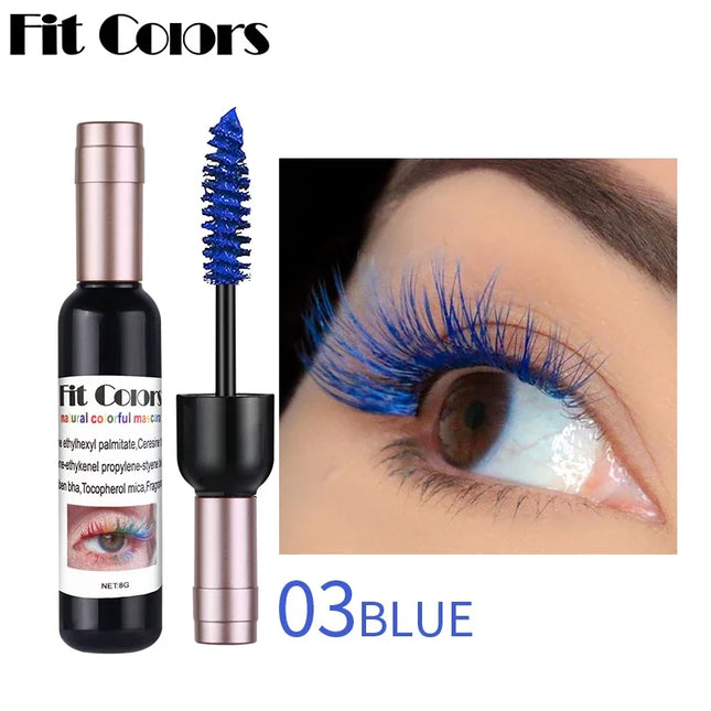 4D Silk Fiber Eyelash Mascara Waterproof Fast Dry Eyelashes Curls Extension Makeup Eyelashes Waterproof Blue Ink Eye Makeup