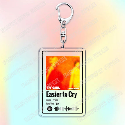 TV Girl Songs Keychains for Women Accessories Bag Cigarettes Out The Window Lovers Rock Not Allowed Keying Jewelry Fans Gifts