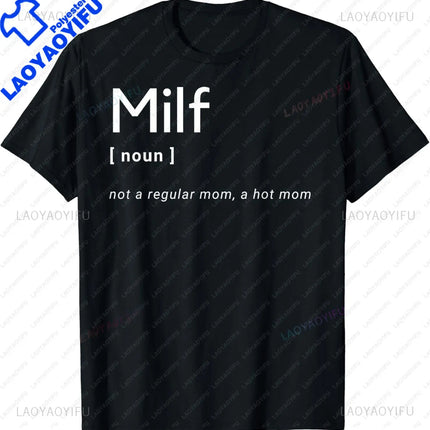 MILF Hunter | Funny Adult Humor Joke for Men Who Love Milfs T-Shirt Men Clothing Tops Graphic T Shirts  Camisetas Streetwear