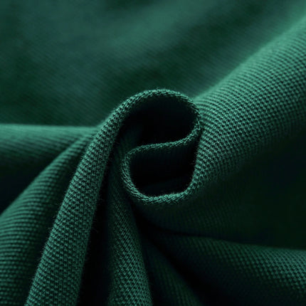 Men's High-Quality Cotton Polo Shirt ITALY GREEN Cotton Embroidered 'MILAN' Symbol Leisure Sport New Year's Gift for Men