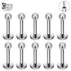 10Pcs Titanium 1 / 16G 1.2x8x4x4mm