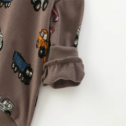 Jumping Meters 2-7T Cars Baby Sweatshirts Hot Selling Toddler Cotton Sport Tops Fashion Clothes Boys Girls Hooded Shirts