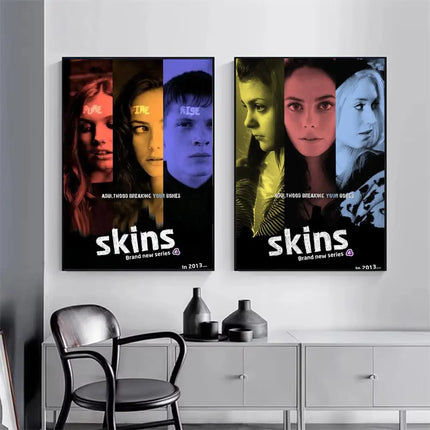 Classic TV Series S-Skins Poster Modern Minimalist Wall Art Prints for Bedroom Living Room Home Decor Interior Gift