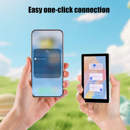 Wireless Magnetic Self Monitor Screen for Using Phone Rear Camera for Phone Selfie Mirroring Vlog Live Stream Video Recording