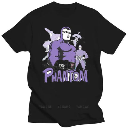 Black t-shirt for male summer brand fashion tee-shirt funny t-shirts men novelty t-shirt The Phantom T-Shirt - Kiss The Ring