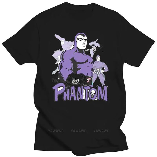 Black t shirt for male summer brand fashion tee-shirt funny t shirts men novelty tshirt The Phantom T-Shirt - Kiss The Ring