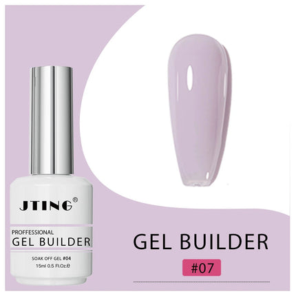 JTING 1pc 15ml Professional Quality 16colors Biab Gel Builder in a Bottle Nail Extension Vegan Cruelty Free Gel Polish