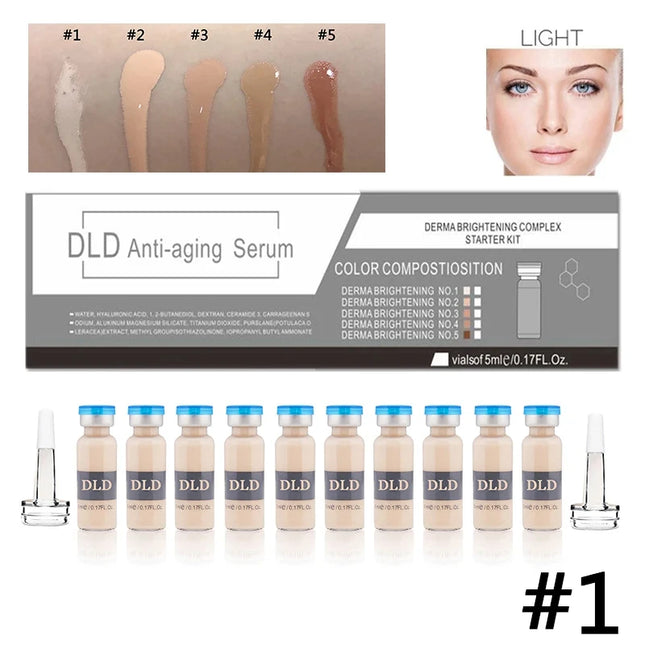 Korea 5ml Glow BB Cream Hyaluronic Acid Ampoule Kit Facial Repair Foundation Cream Moisturizing Rejuvenation Beauty Skin Care