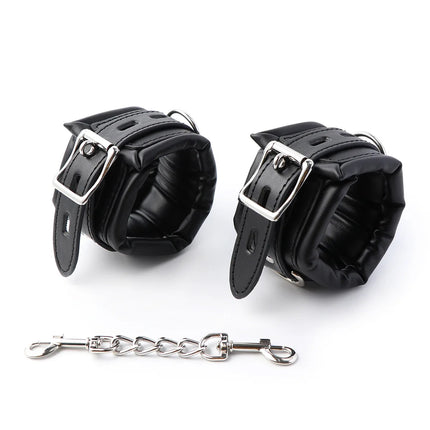 Bondage Kits Extendable Products Leather Restraint Set Handcuffs Ankle Cuffs Bdsm Toys For Couples Women 18 Adult Games