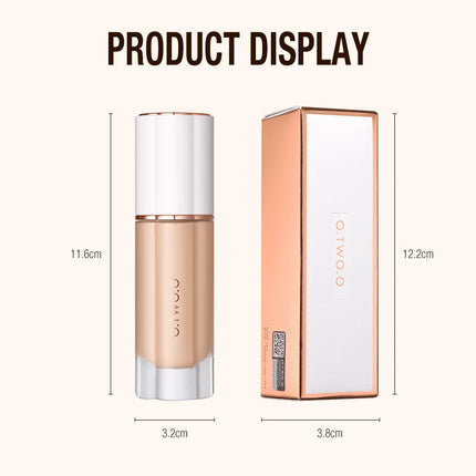 Liquid Foundation Cream 30ml Full Coverage Makeup Base SPF30 Waterproof Long Lasting Concealer Smooth Matte Finish