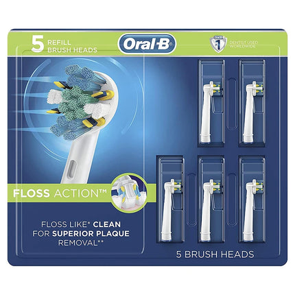Original Oral B Electric Toothbrush Heads EB25 FlossAction Deep Clean Plaque in Between Teeth Replacement Brush Heads Refills