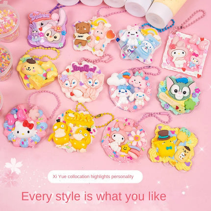 Cream Gum Guka Stickers Painted Girl Toy Gugu Plate Stickers Children's Handicraft Toys