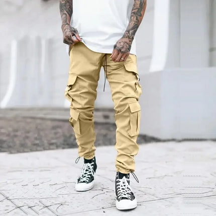 Casual New In Male Trousers Baggy Men's Cargo Pants Regular Fit Street Aesthetic Techwear Long Cheapest Emo Cheap High Quality