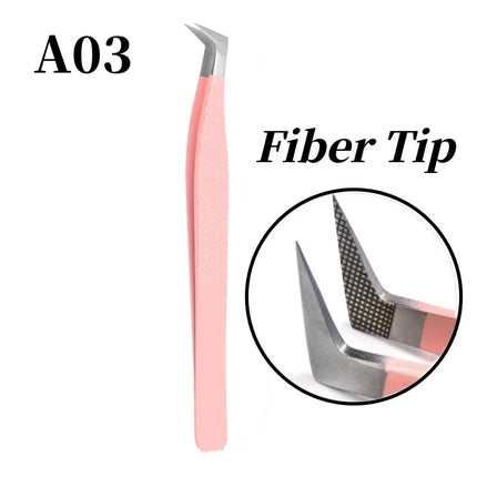 Lash Tweezers with Fiber Tip Tweezers for Eyelash Extensions Fiber Tips Eyelash Tweezers Eyelash Extensions Lash Tweezers