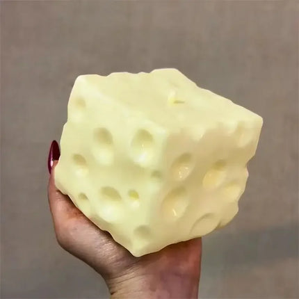Fun Cheese Cube Stress Ball Shapeable Squeeze Ball Non Rebound Sensory Fidget Toys for Kids and Adults Stress-relief Toy Gifts