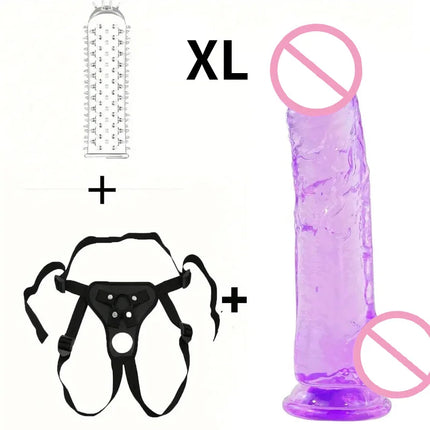 G Spot Stimulator Wearable Strap on Penis for Lesbian Adult Standard Size Panties Strap on Dildo Pants Strap Sex Toys for Women