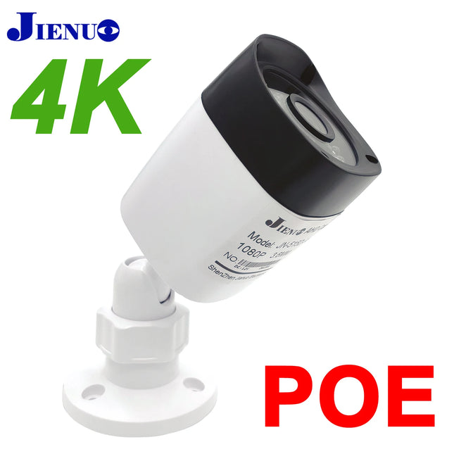 Poe Camera 8MP 4K Outdoor Waterproof Security Surveillance NightVision 4MP 5MP Onvif CCTV Video HD Home IP Cam Remote Monitoring