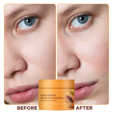 Papaya Makeup Remover Cream with Papaya Enzyme for Gentle Makeup Removal and Deep Cleansing of Pore Dust