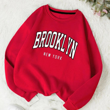 Brooklyn New Work Printed Hoodies Women Cotton Colorful Clothes  Basic Trend Hooded Tops Be Durable Harajuku Hoodie Womens