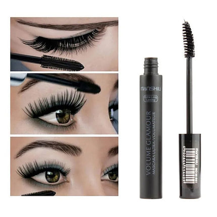 Long Lasting Lash Black Quick Eyelashes Extension Eye Makeup Silk Fiber Mascara Eyelashes Lengthening Mascara Waterproof  ﻿