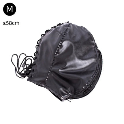 Unisex Intimate Bondage Collection with Adjustable Upper Body Harness Glove Hood Mask for Couple Opaque Binding Adult Sex Toys
