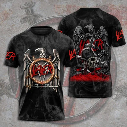 New Slayer Torrent Metal Band 3D Print Men/Women Hip Hop Boys T shirt Fashion O-Neck Short Sleeve Tee Top Trend Man Clothing