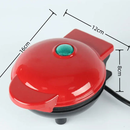 Mini Breakfast Maker Heart Shape Round Waffle Breakfast Maker Household Light Food Donut Maker Cocina Electrica Вафельница