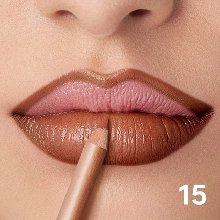 Matte Nude Lip Liner Pencil Long-Lasting Waterproof Smudge-Proof Precise Outline Smooth Creamy Lip Liner