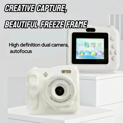 Children's toy camera mini camera children's digital camera with video cartoon 256GB SD card suitable for boys and girls Christm