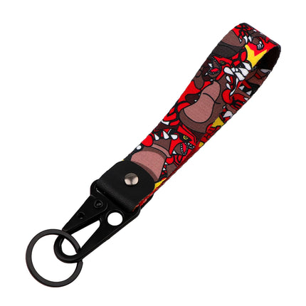 Cartoon Keychain Lanyard Cute Gengar Keyrings Wrist Straps for Backpacks Car Keys Holder Charm Anime Cosplay Accessories