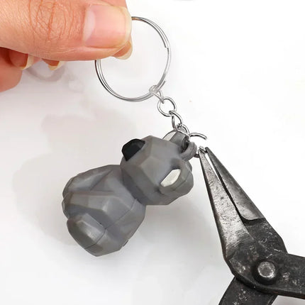 50-1000pcs Metal Blank Keyring Keychain Split Rings Keyfob Keyring Lobster Clasp Keychain Key Pendant Ring Stainless Steel Rings