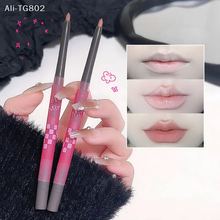 1Pc Nude Light Sweet Soft Matte Lip Liner Pencil Long-Lasting Fading Resistant Makeup Removable Lip Shaping Cosmetic Tool