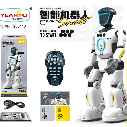 Yearoo Interactive Bionic Robot Gesture Remote Control Programmable Ai Sensing Singing Dancing Early Learning Kids Companion Toy