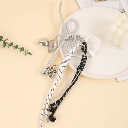 Funny Elegant Starfish Tassel Keychain Alloy Leopard Print Leather Tulip Pendants Cartoon Frog Beaded Bag Pendant Party