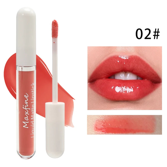 Water gloss mirror lip gloss moisturizing application without showing lip lines versatile for daily use