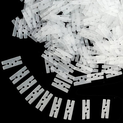 300PCS H Shape Balloon Clips for Sealing - Bulk Plastic Ties for Party Decor