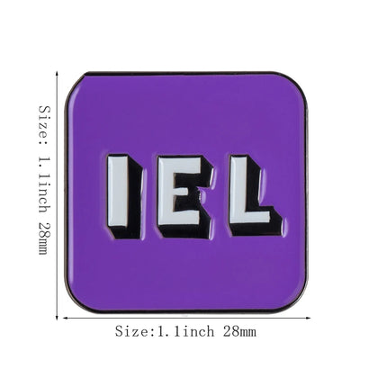 Pronouns Enamel Pins THEY THEM  SHE HER HE HIM Lapel Pins Badges Brooches