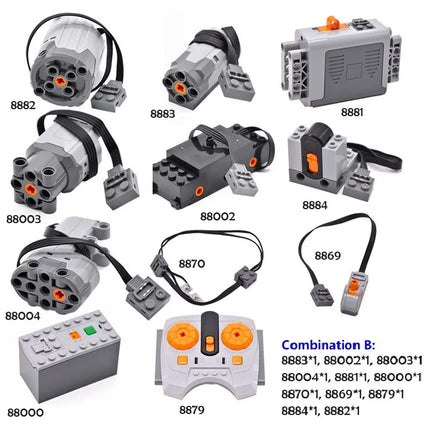 Technical Blocks Servo PF Train Motor Power Functions MOC High-Tech Parts Bricks Accessories Technik Servo RC Motor 8884 85 8879
