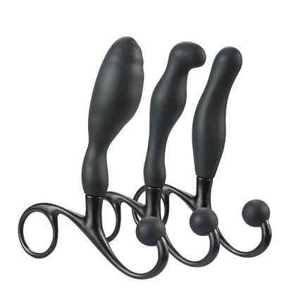 Silicone Anal Plugs Trainer Prostate Massage Butt Plugs Anal Sex Toys G-spot Clitoral Stimulation Anal Trainer Adult Products