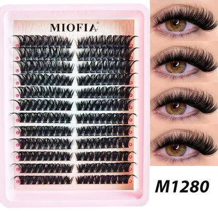 5D Fluffy Cluster Lashes 30D-150D Thick Individual Eyelash Clusters 10-18mm Natural Look Reusable DIY Eyelash Extensions