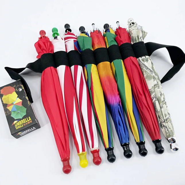 Umbrella Girdle for Umbrella Production Illusion Magic Elastic Belt Can Hold 8 Umbrellas Stage Magic Trick Magicians Prop Magia