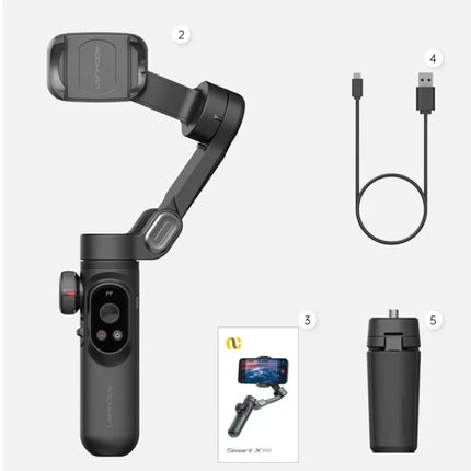 Folding Handheld Gimbal Smart XE 3-Axis Phone Gimbal Stabilizer With Focus Wheel for iOS Android iPhone 16-12 Vlog Stabilizer
