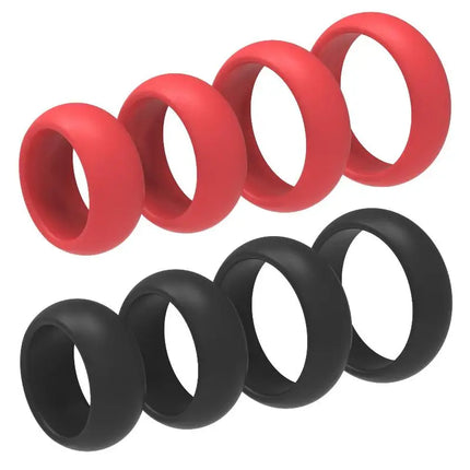 [NM]Penis Ring Silicone Cock Ring 4pcs Cock Sexual Stimulation Long Lasting Stronger Adult Sex Toys For Couples Men Gay[NM]