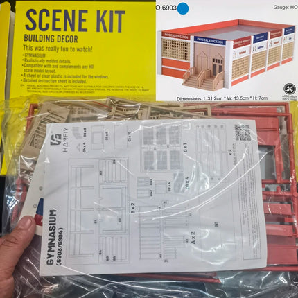 1:87 Scale Model Dwelling House Kit Model Stadium model, Budokan simulation building, Halloween Haunted House Ho Model Church
