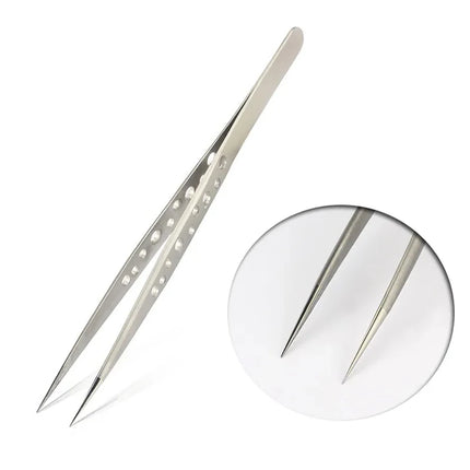New Designed Isolation Lash Extension Tweezers High Precision Stainless Steel Curved Tip Tweezers Quick-Separator Makeup Tools
