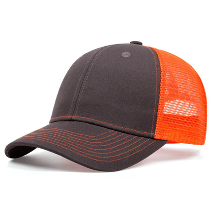 Customized Logo Color Matching Breathable Mesh Baseball Cap Spring and Summer Sunshade Men and Women Adjustable Truck Driver Hat