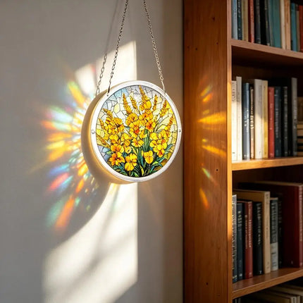 Acrylic Puzzle DIY 3D Puzzle Suncatcher Window Hanging Garden Decor Birthday Gifts For Women Home Ornament