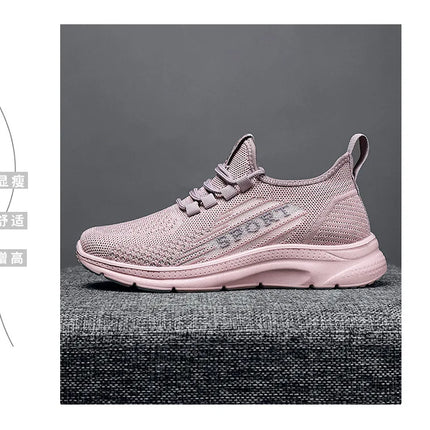 Sneakers 2025 New Fashion Wedge Platform Plus Size Casual Sports Shoes Women Lace-up Mesh Breathable Women's Vulcanized Shoes