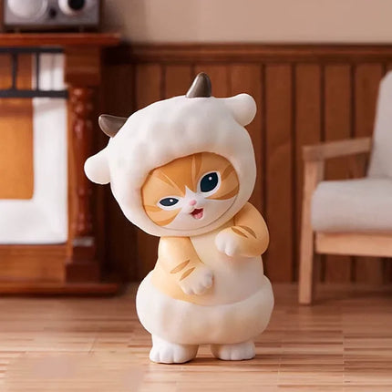 100%Genuine MINISO Mofusand FLUFFY PARTY Series Blind Box Figures Trendy Cartoon Cute Ornaments Collection Toys Birthday Gifts