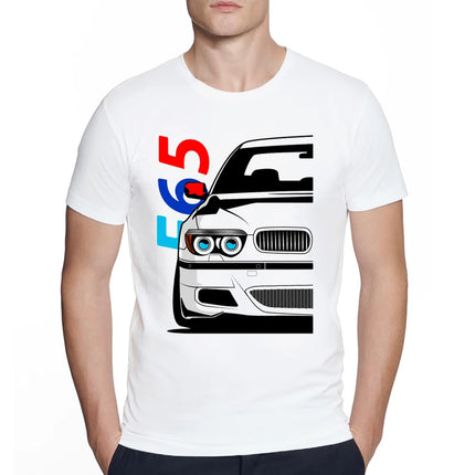 Vintage sports car Lovers Summer Men Short Sleeve bm M3 E60 E82 Print T-Shirt Hip Hop streetwear Boy Casual Old School Tops Tees